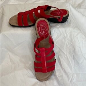 Life Stride red sandals size 9